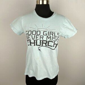 Eric Church T-Shirt Womens Country Music Never Miss Wings On Backside S *